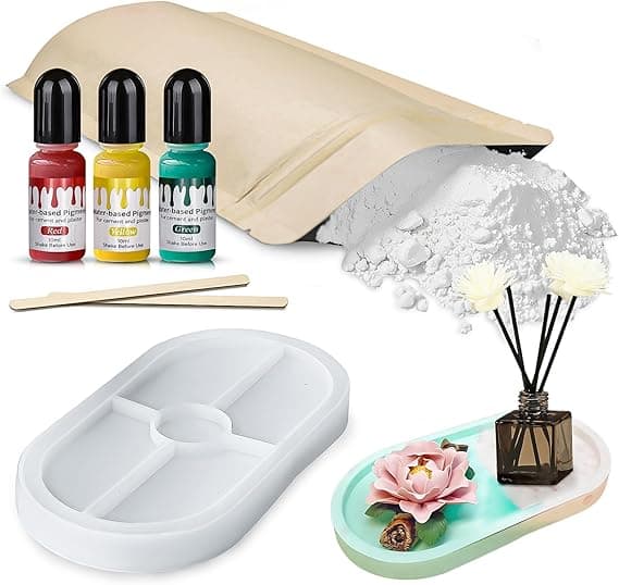 starter set, casting powder, relief casting powder, white molding mass for silicone molds
