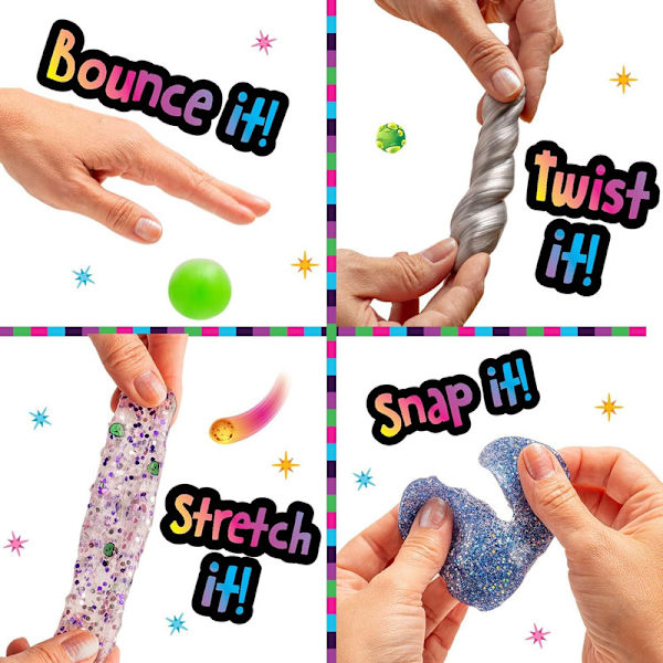 Galaxy Space Goo, Glow in The Dark DIY Space Putty, 29 delar