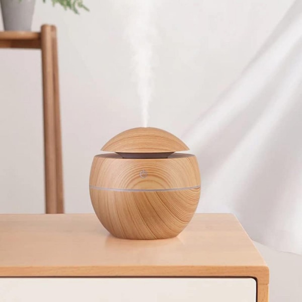 Ultraljuds Aroma Diffuser med Färgad LED-belysning, USB, 150 ml,