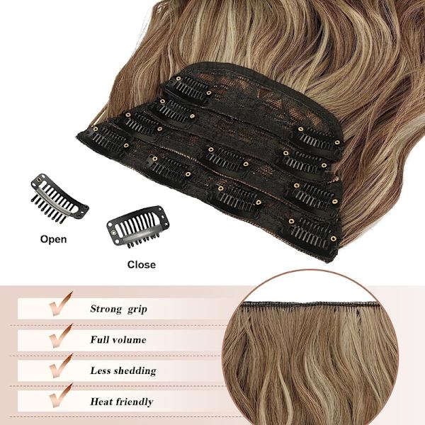 Clip in Hair Extensions 4st 50cm Long Wave Hair Extensions Cut Clip in Extensions