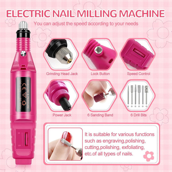Gel Nagellack Kit med Lampa U V 36W Nageltork, Nagelkonst Verktyg Tillbehör