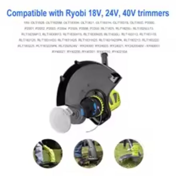 10PCS String Trimmer Spool Replacement For Ryobi One Plus AC14RL3A 18V 24V 40V 11Ft Auto Feed Cordless Weed Eater Spool Line