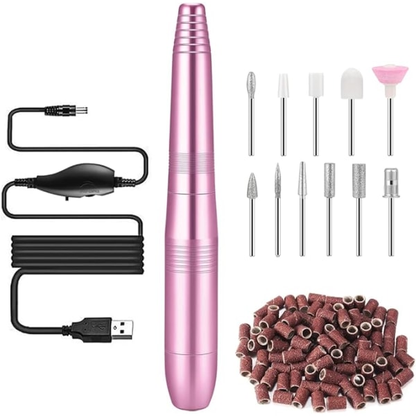 Elektrisk nagelborr, Professionell nagelfil Bärbar nagelborrkit för akryl, gelnaglar,