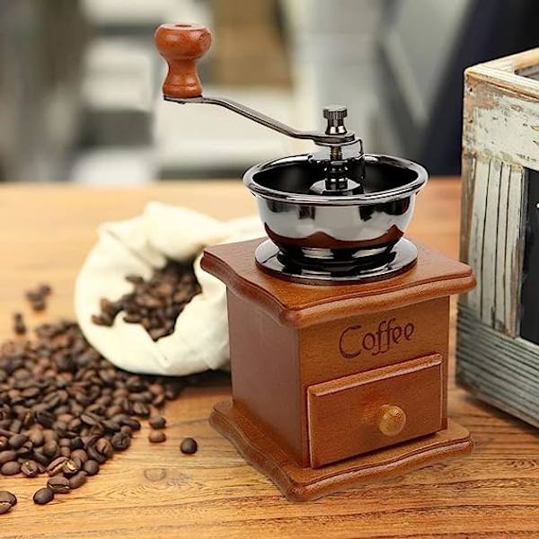 Manual Coffee Grinder Hand Crank Coffee Maker 9.7 x 9.7 x 20.7