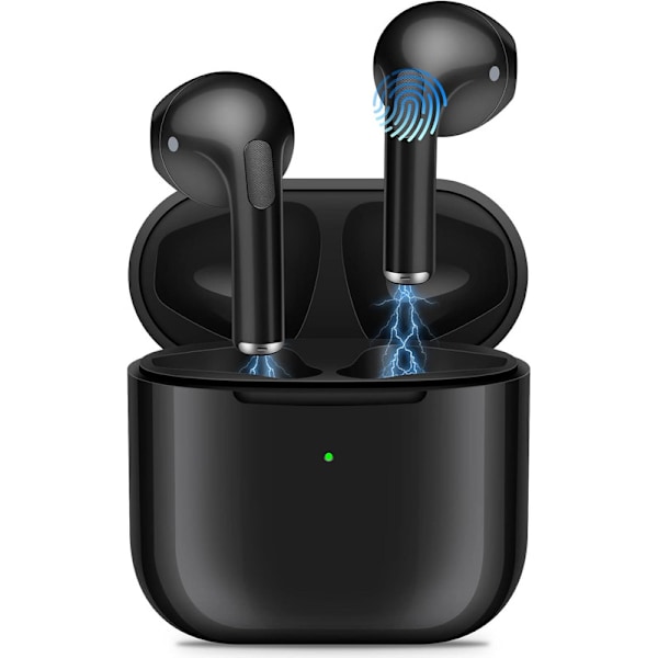 Wireless Bluetooth Headphones 5.2, IPX7 Waterproof Earphones, In-Ear Earphones, Touch-Controlled
