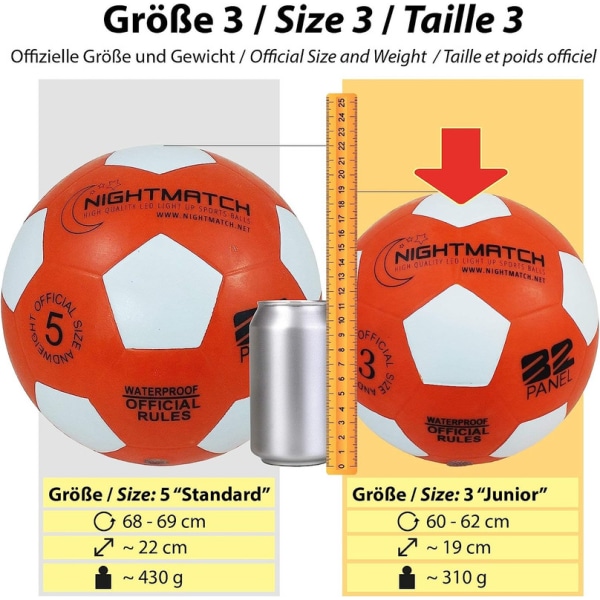 NIGHTMATCH LED Light Ball - Light Ball, Light Ball Kids, Football Lights