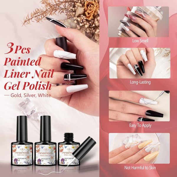 48 stycken  UV Nail Polish, Shellac Nail Polish med Base Coat Top Coat & Matte Top Coat,