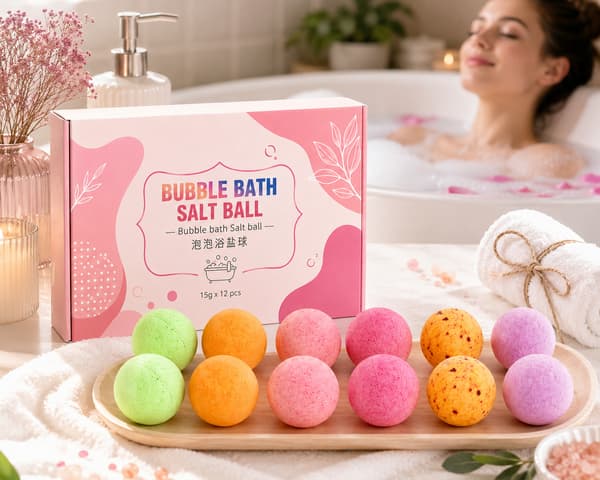 Avkopplande Bubbelbadsalt & Badbomber – Närande Badsalt för Hemmaspa