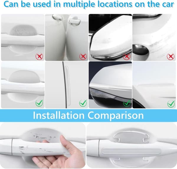 Car Door Handle Protective Film, 8pcs Set General Motors Scratch Resistant Protective