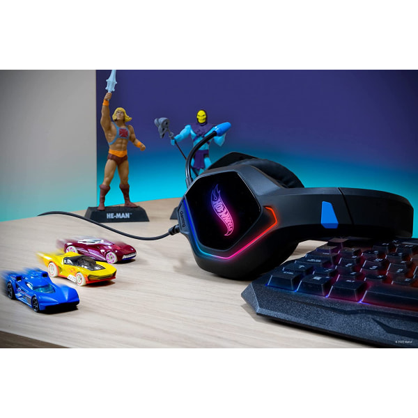 Gaming Headset Headset flexibel mikrofon, 7.1-ljud, RGB LED-