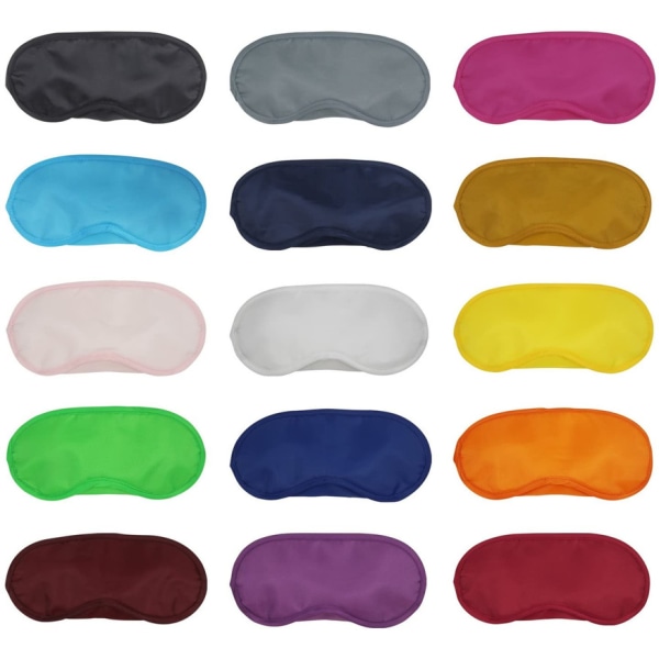 Paket med 15 Multi Color Eye Shadow Travel Sleeping EyeMask