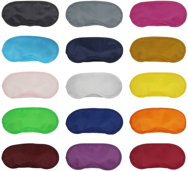 Paket med 15 Multi Color Eye Shadow Travel Sleeping EyeMask