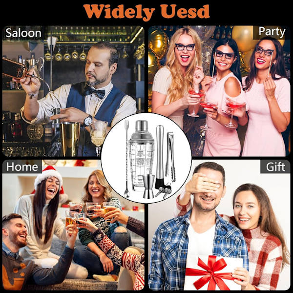 6-delad cocktailshaker