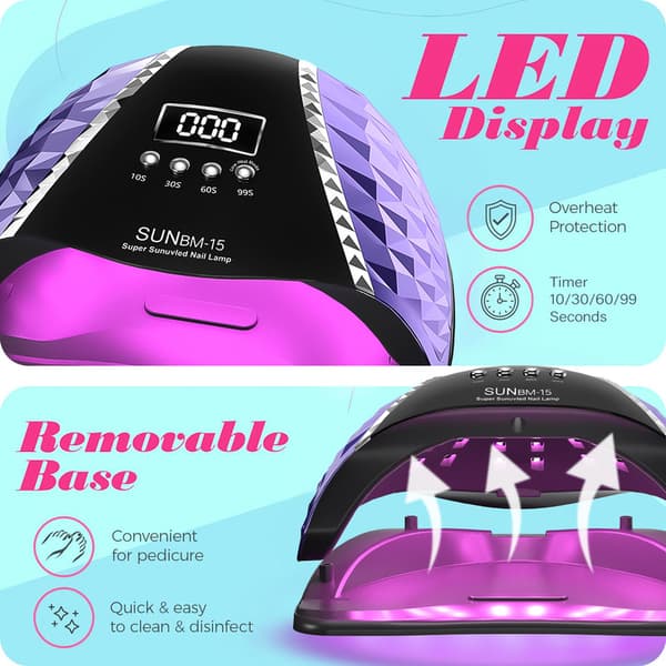 280W UV/66LED-lamppu ajastintoiminnolla