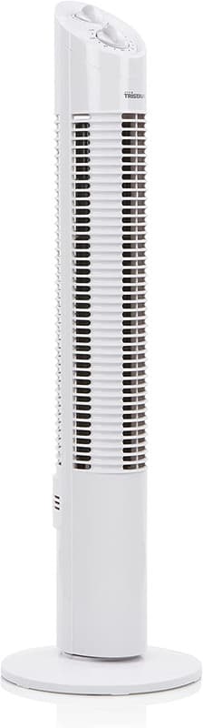 Tornfläkt -73 cm -3 hastigheter -Vit golvfläkt, 30 W,