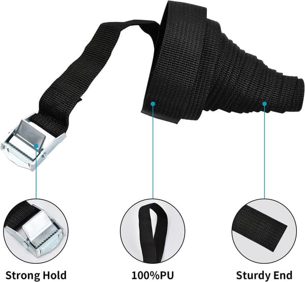8 st lashing Strap,250 kg, 1 x 2,5 cm
