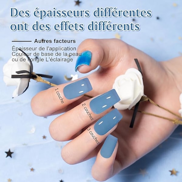 Gel Nail Polish 6 färgset 8