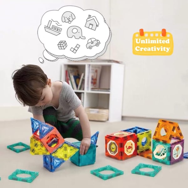 magnetic building blocks 110pcs for kids,STEM Magnets Kids Educational Building Kits