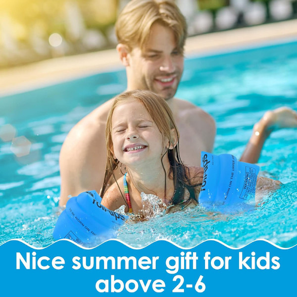 Armbands, Swimming float for kids, inflatable armbands pool floats rolled up sleeves for kids