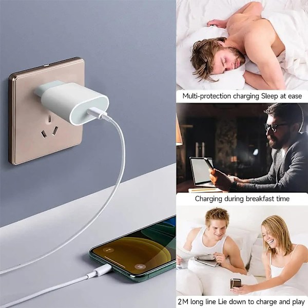 iPhone laddare, 20W USB C snabbladdare, 20W USB C snabbladdare