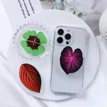 Socket Folding Grip Tok Pretty Leaf Acrylic Phone Holder For iPhone13 Universal Phone Bracket