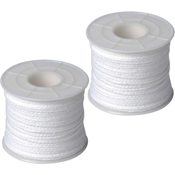 Candle Wicks Cotton Candles Wicks Long 61m x 2 Wicks Coil Candle Wicks for Candle Fold