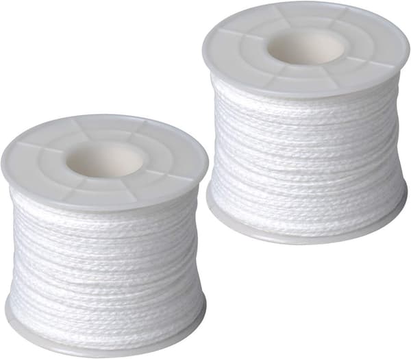 Candle Wicks Cotton Candles Wicks Long 61m x 2 Wicks Coil Candle Wicks for Candle Fold