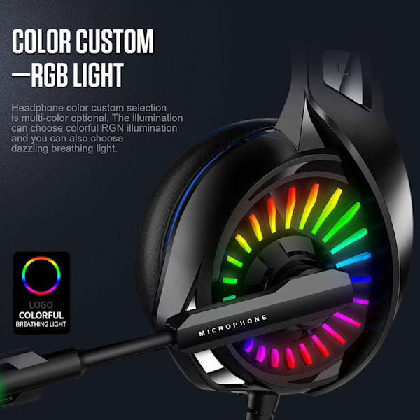 Gaming Headset för PS4, PC Xbox One Gaming Hörlurar