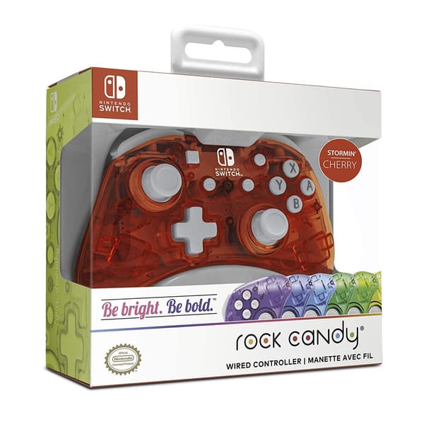 Kabelansluten handkontroll Rock Candy Mini för Nintendo Switch