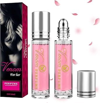 2 Flaska Pheromone Parfym Woman, Parfym för Kvinnor, Roll-On Venom for her Feromone Parfym