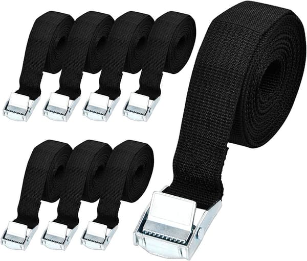 8 st lashing Strap,250 kg, 1 x 2,5 cm