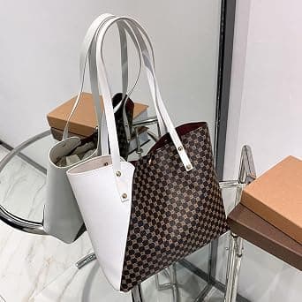 damväska set fashionabla handväskor, kvinnors handväska axelväskor,