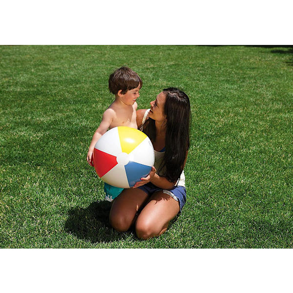 2 pack 33 cm strandboll uppblåsbar multifärgad semester simbassäng