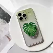 Socket Folding Grip Tok Pretty Leaf Acrylic Phone Holder For iPhone13 Universal Phone Bracket