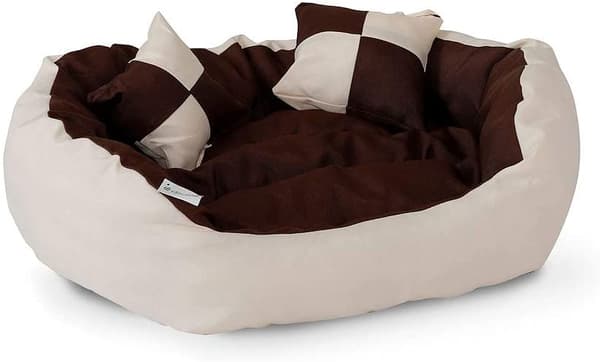 Överdrag Fiberkudde Hundsängar Sortiment brun/beige