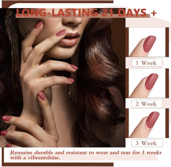 LEVIPE UV Nagellack Set, 45 stycken Gelnagellack med Baslack, Glansig & Matt överlack