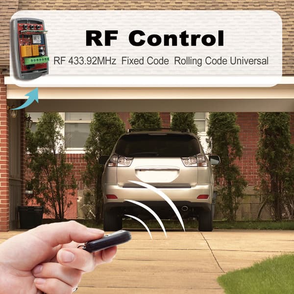 Smart Wifi Door Switch Universal Garage Door Receiver 2CH Remote Control Gate Opener Controller 433mhz 433.92 Transmitter