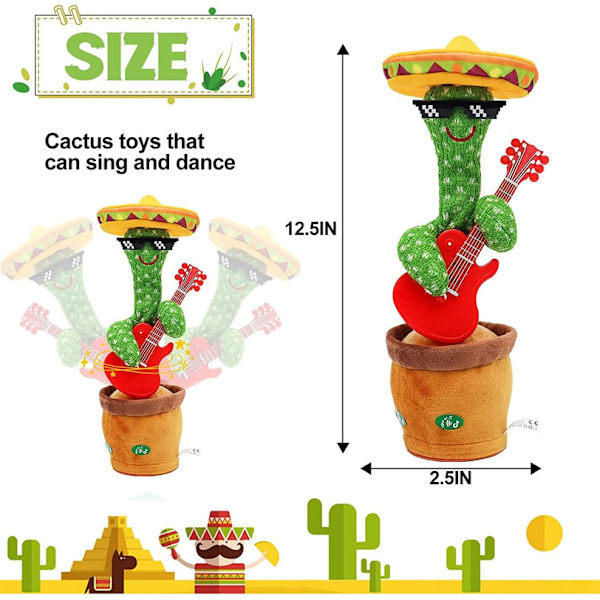 Sunshine smile cactus plush animal, talking cactus, cuddly cactus, dancing cactus plush animal,