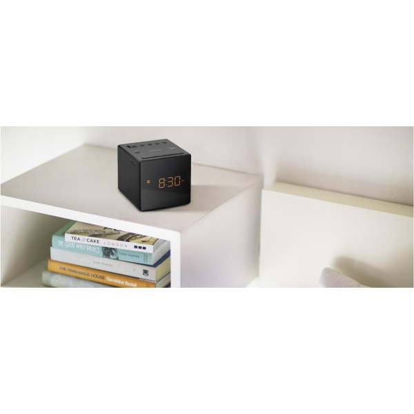 Klockradio, Svart, One Size
