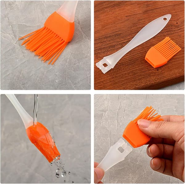 12 Pieces Baking Brushes, Kitchen Grill Oil Brushes, Baking Brushes, High Temperature