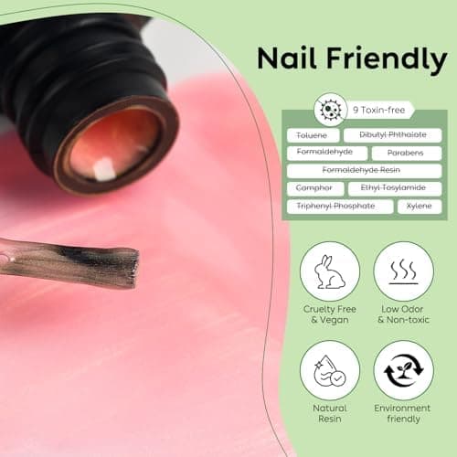 6-pack gelnagellack, 6 st nagellack set, pärla färgset, gel polish