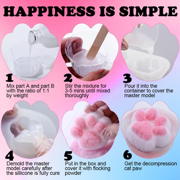 Taba Squishy Kit Suuri Hylje Silikonimuotti 100 100ML Kit