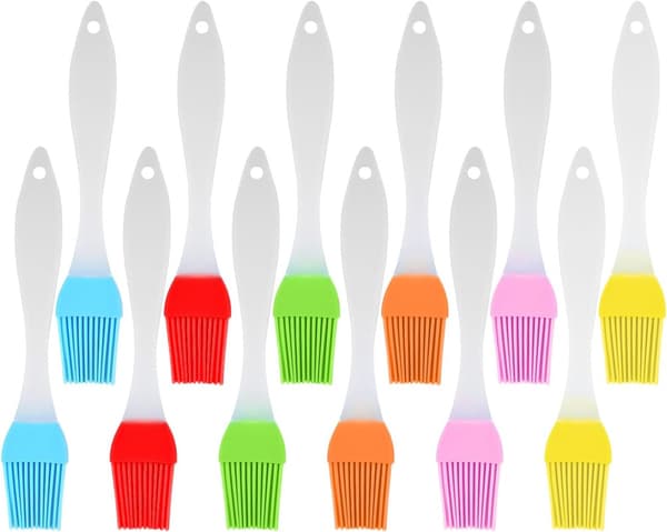12 Pieces Baking Brushes, Kitchen Grill Oil Brushes, Baking Brushes, High Temperature