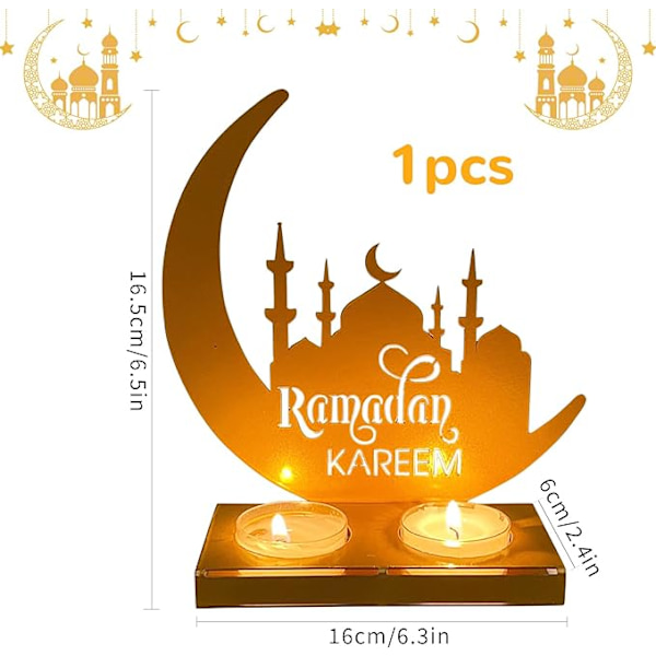 Ljushållare, Ramadan Eid Mubarak, dekoration, Ramadan ljushållare, ljusstake, ljusdekoration,