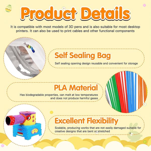 2.5mm 3D Colorful Plastic Filament PCL