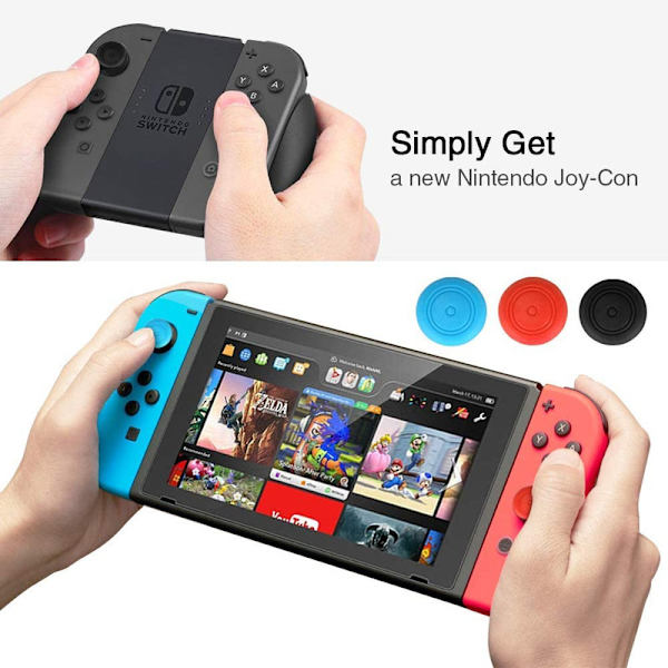 2-pack 3D-kontroller 23 delar reparationssats för Nintendo