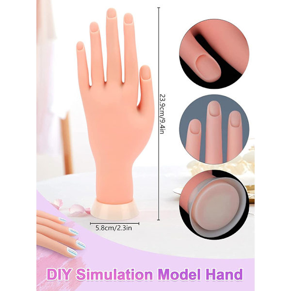 5 förpackningar nagelkonst, strass set