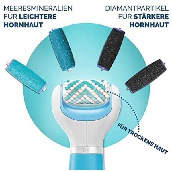 Fotfil, blå, en one size