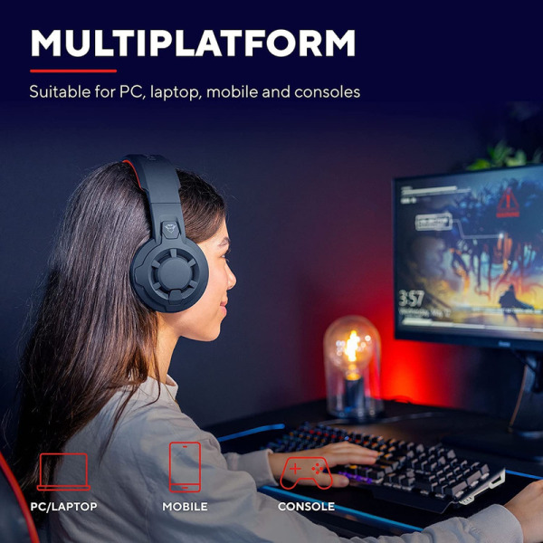 Spelradie gamingheadset med flera plattformar för PC