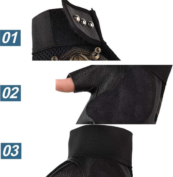 Punk gotisk stil cool skalle nitar PU-läder Unisex